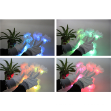 White multicolor fashion NEWyear led gloves